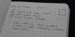 The Square of Done Pocket Notebook Setup