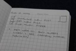 The Square of Done Pocket Notebook Setup