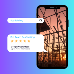 Scaffolding ad mockup